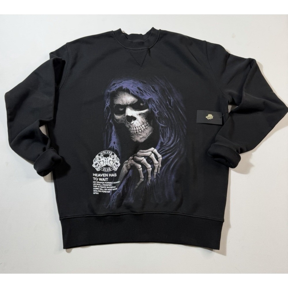 NWT Mens Darc Sport Reaper V2 VTG Crewneck M 100% Cotton 360/1000 Wolves
